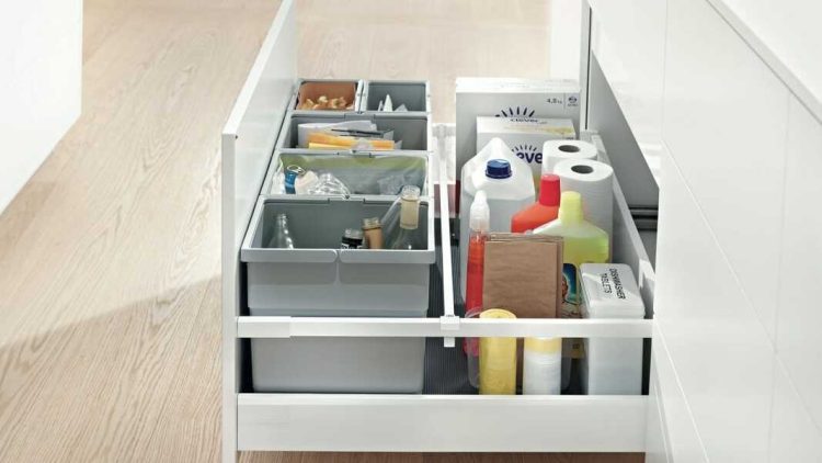 organizador debajo del fregadero
